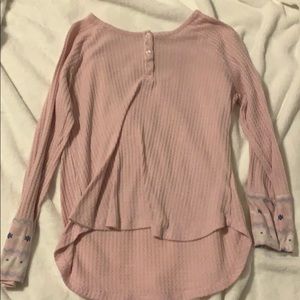 Pink pj top